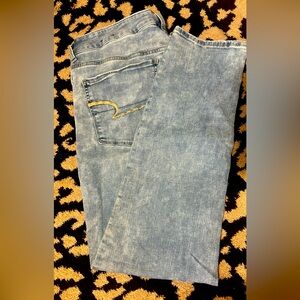 American Eagle straight leg “mom” jeans.